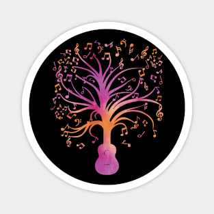 Guitar Music Tree Magnet